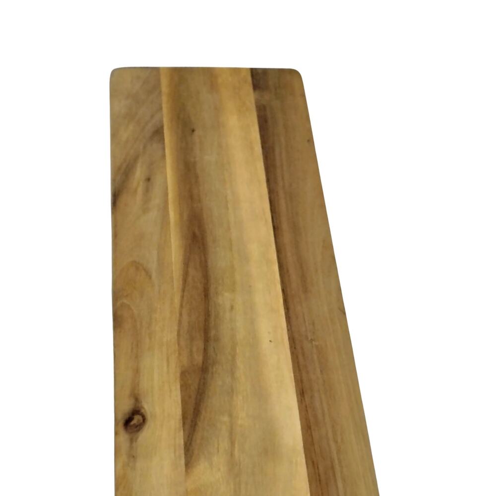 Wooden Long Narrow Charcuterie Chopping Board 22x6 Inches 27 Inch Total Length - Picture 7 of 7